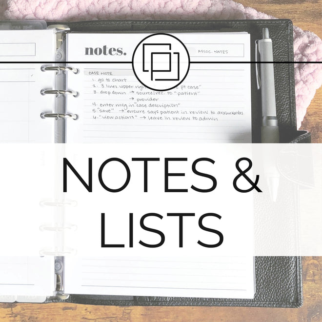 Notes &amp; Lists