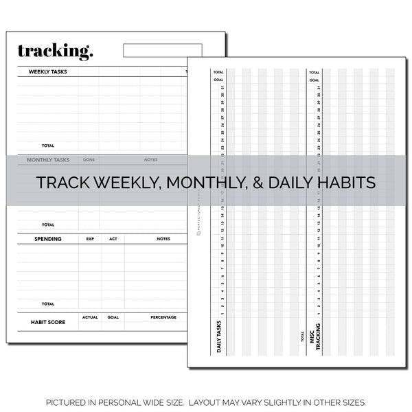 Monthly/Weekly/Daily Habit Tracker