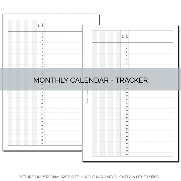 Monthly Log & Tracker
