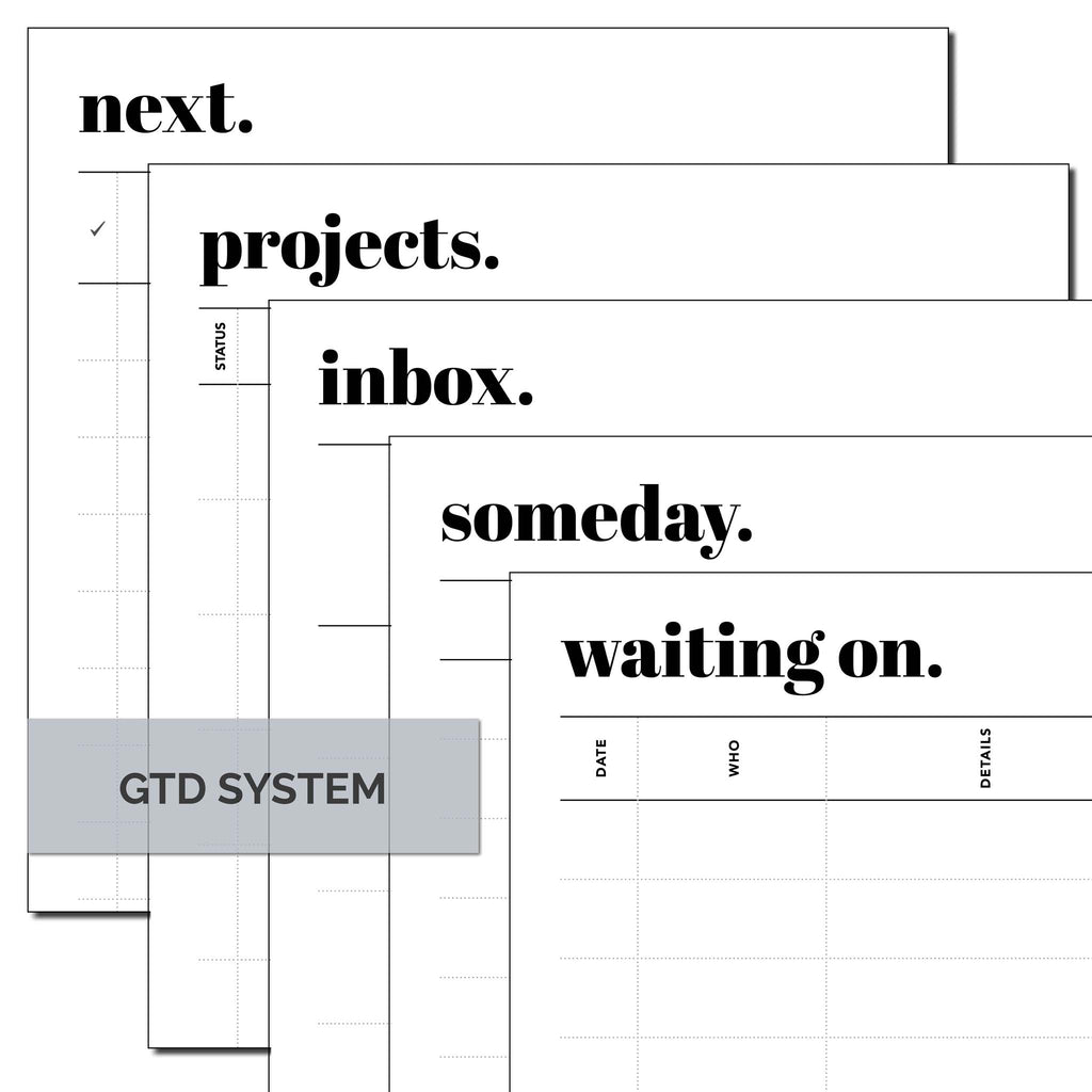 GTD Bundle Perfectionism Prints