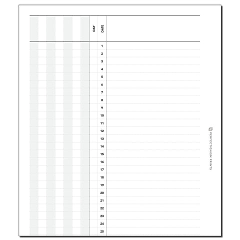 Weight Tracker – Perfectionism Prints