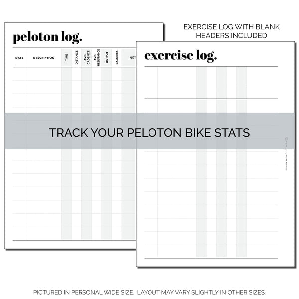Peloton Log & Exercise Tracker