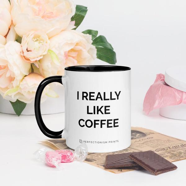 Planner Parody Mug (I Really Like Coffee)